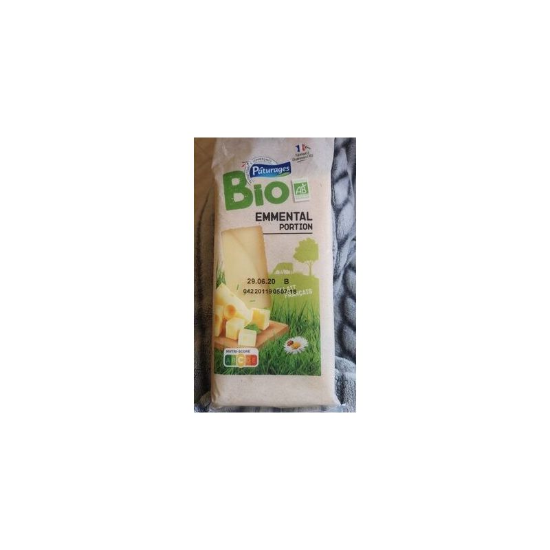 Paturages Pat Bio Emmental Portion 250G