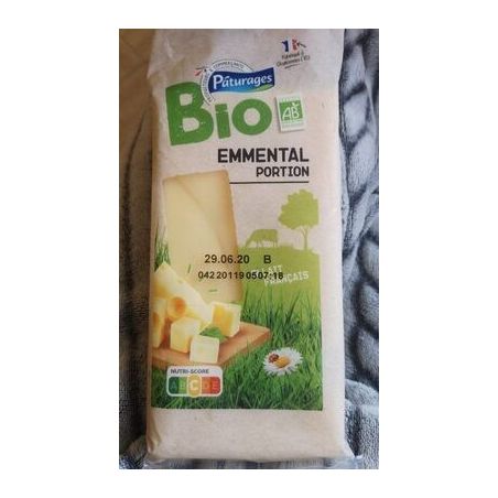 Paturages Pat Bio Emmental Portion 250G