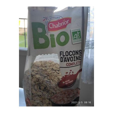 Chabrior Chab Flocons D'Avoine Bio 500G