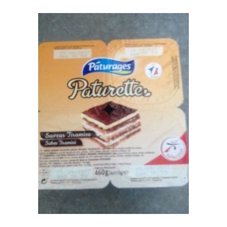 Paturages Paturette Sav.Tiramisu 4X115G