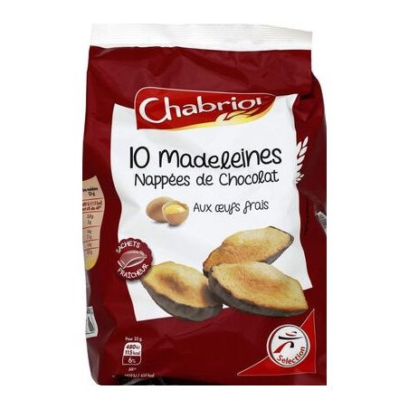 Chabrior Chab Madeleine Napp.Choco 250G