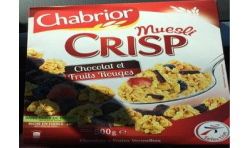 Chabrior Chab.Muesli Crisp Choc/Fts500G