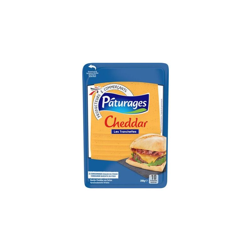 Paturages Cheddar Tranche 200G