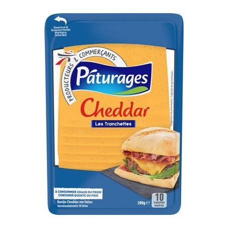 Paturages Cheddar Tranche 200G