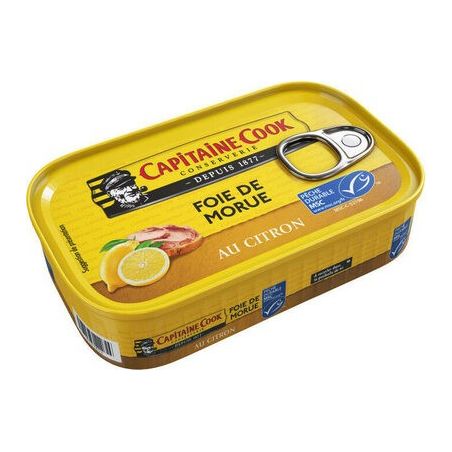 C.Cook Foie Morue Citron 121G