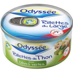 Odyssee Ody.Rillettes Thon Olives 125G