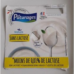 Paturages Pat Yrt Sans Lactose Nat4X125G