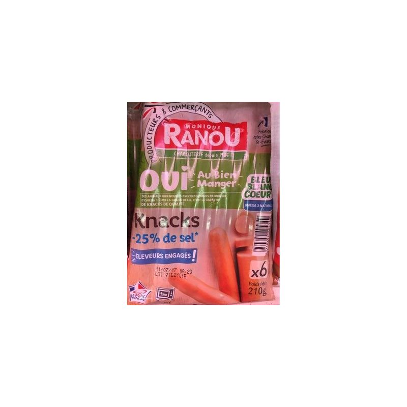 Ranou Knacks X6 Bbc 210Gr