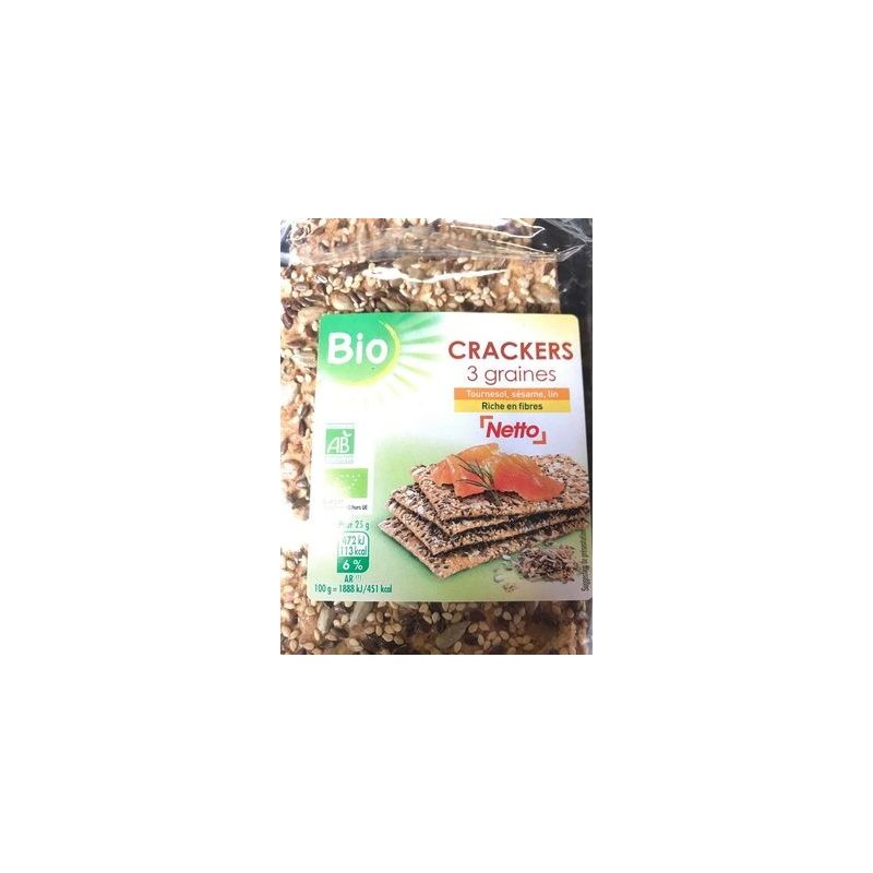 Netto Nett.Crackers 3 Graines Bio200