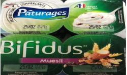 Paturages Bifidus Muesli4X125G