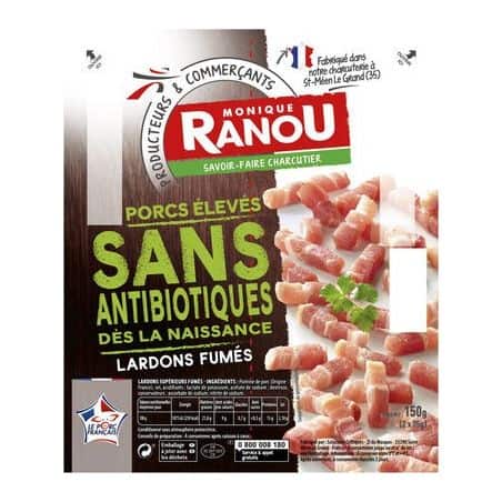 Ranou Ran Lardon Fum Ss Antibio2X75G