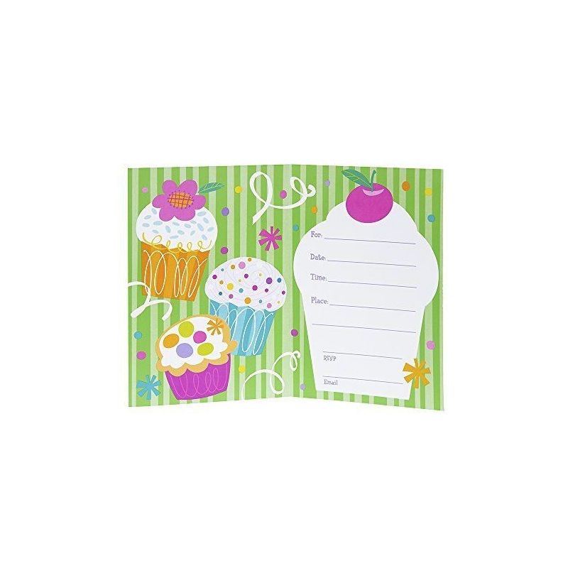 Cupcake Carte D Invit X8