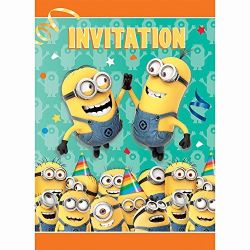 Minion 8 Cartes Invitation