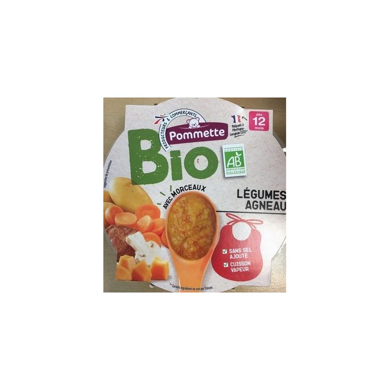 Pommette Pom Ass Leg Agneau Bio 230G