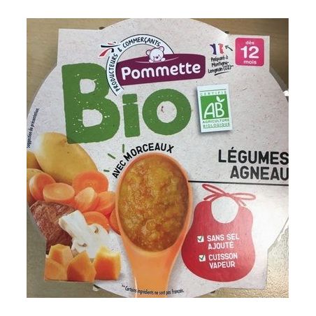 Pommette Pom Ass Leg Agneau Bio 230G