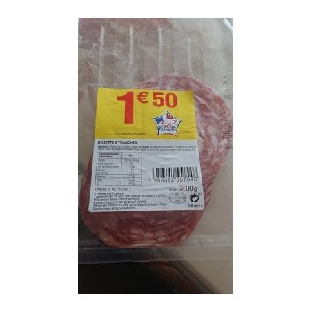 Selection Intermarche Fe Rosette 9Tr Prix Rond 80Gr