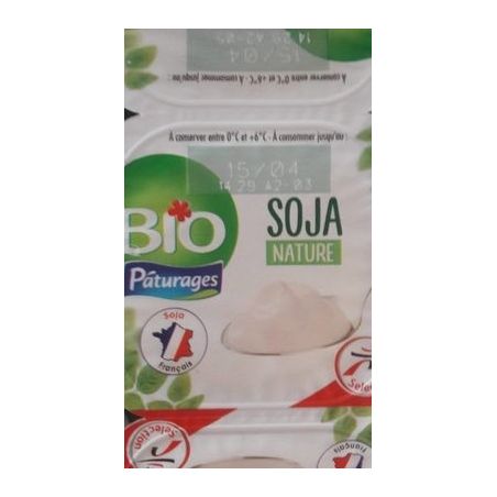 Paturages Paturage Soja Bio Nature6X100G