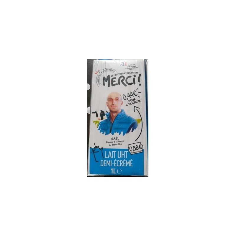 Merci Lait 1/2Ec Bk 6X1L Col