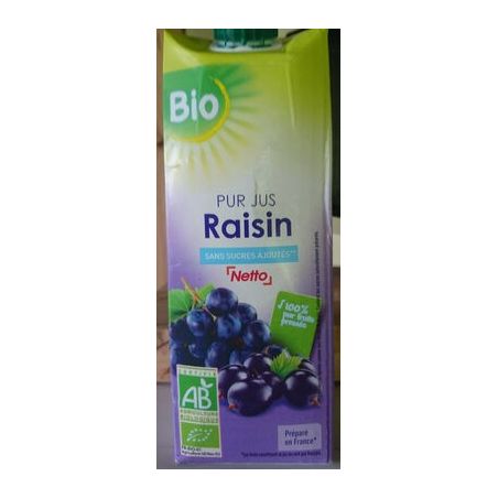 Netto Pur Jus Raisin Bio 75Cl