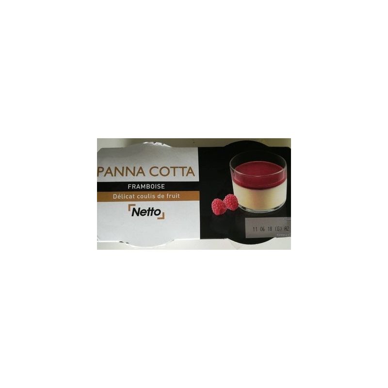 Netto Panna Cotta Framb.2X120G