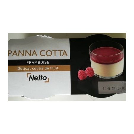 Netto Panna Cotta Framb.2X120G