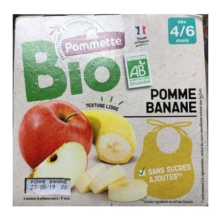 Pommette Pom Puree P/Ban Bio Ssa 4X100G