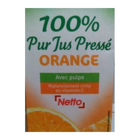 Netto Pur Jus Orange Pulpe 1L