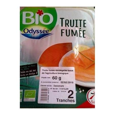 Odyssee Odys.Truite Fumee Bio 2T 60G