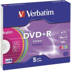 Verbatim 5Dvd+R 4.7Gb Slim