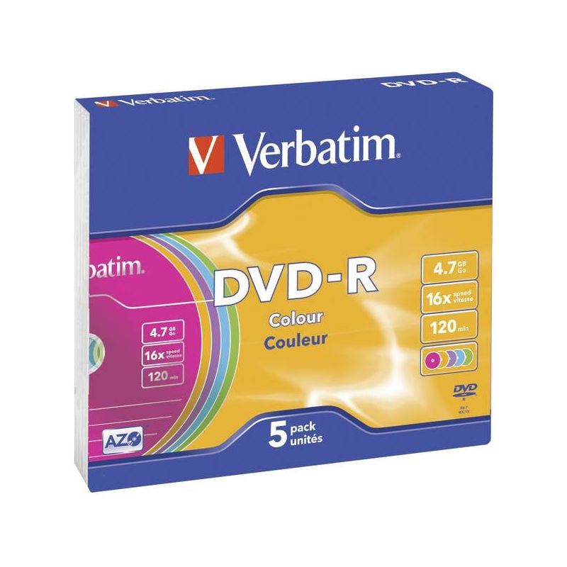 Verbatim 5Dvd-R 4.7Gb Slim