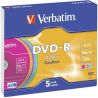 Verbatim 5Dvd-R 4.7Gb Slim