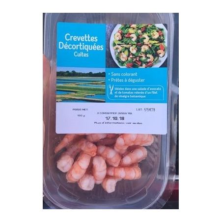 Selection Pnf Crevette Cuite Decort 160G