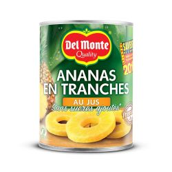 Del Monte Fruits Au Sirop Ananas En Tranches : La Boite De 350 G Net Égoutté