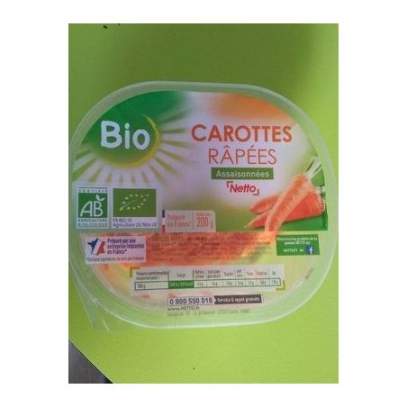 Netto Carottes Rapees Bio 200G