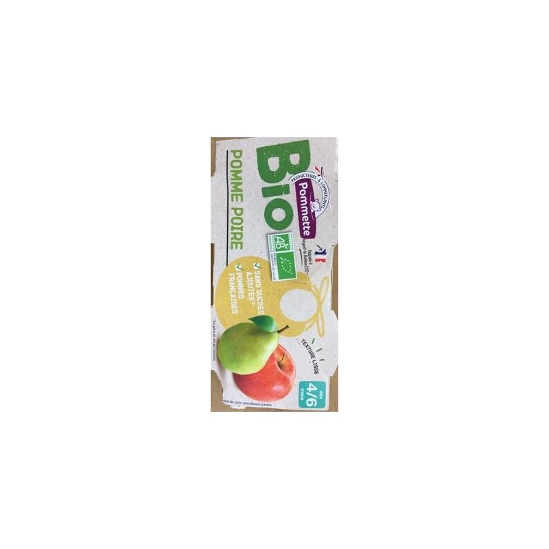 Pommette Pom.Pt Frt Pom/Poire Bio2X120G