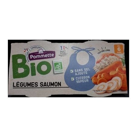 Pommette Pom.Bols Leg.Saumon Bio 2X200G