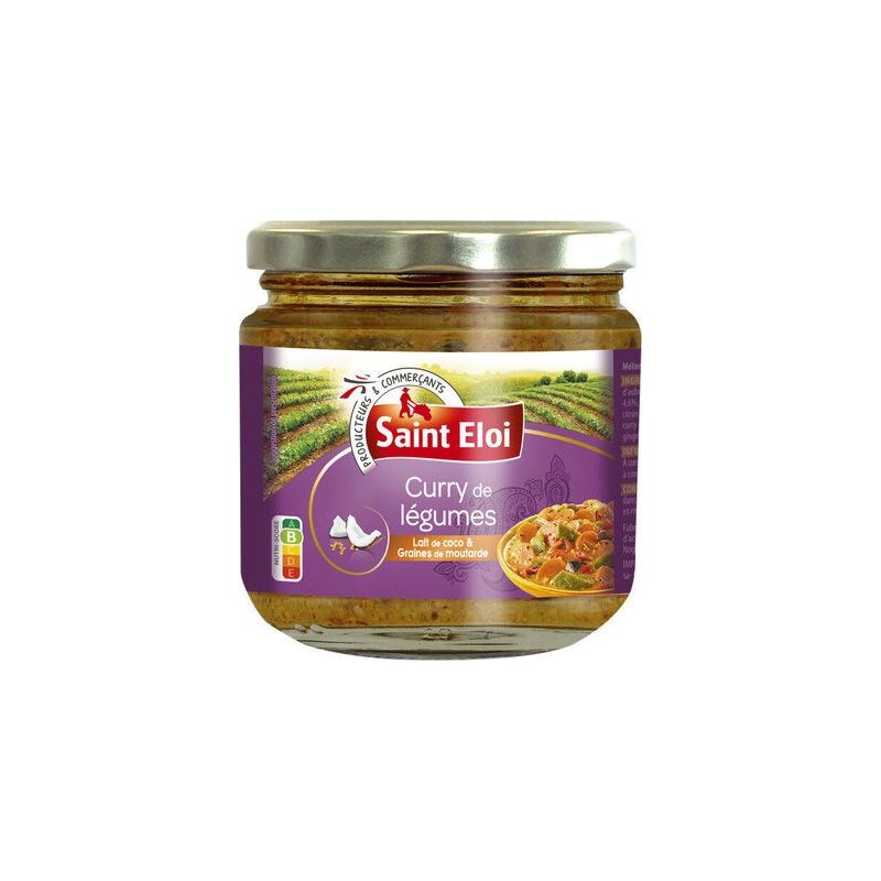 St Eloi Curry Legume Jaune400G
