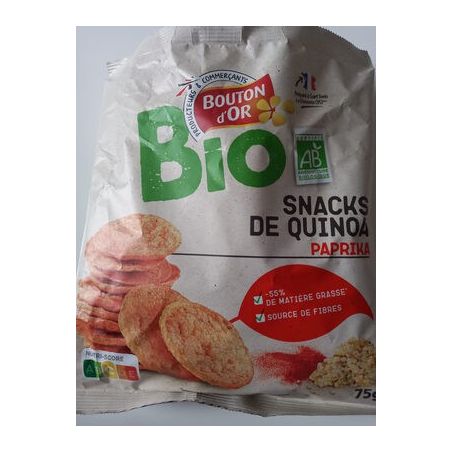 Bouton Dor Bo Biosnack Pop Paprika 75G