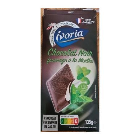 Ivoria Chocolat Menthe 135Gr