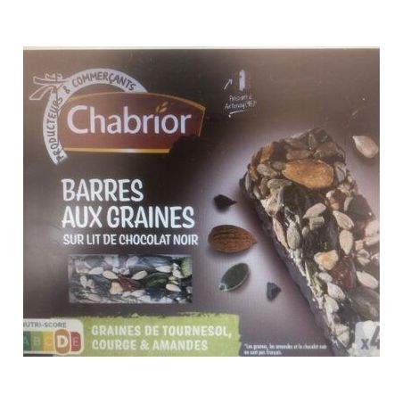 Chabrior Chab Barre Graines Chocol4X32G