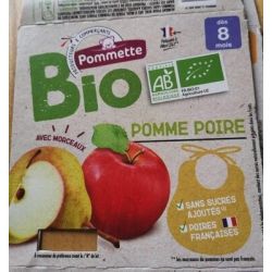 Biopomette Pom Comp Pomme Frse Bio4X100G