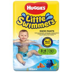 Huggies Maillots De Bain Jetables T3/4 7-15 Kg Little Swimmers : Le Paquet 12