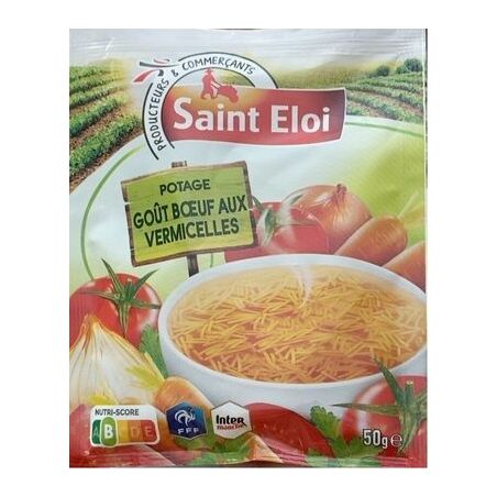 St Eloi Potage Boeuf/Verm.50G
