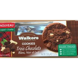 Walkers Cookies Trois Chocolats 150 G