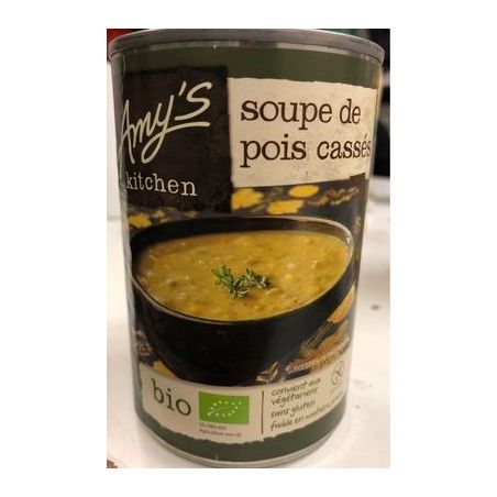 Amy S Kitchen 400G Soupe Bio Pois Casses Sans Gluten