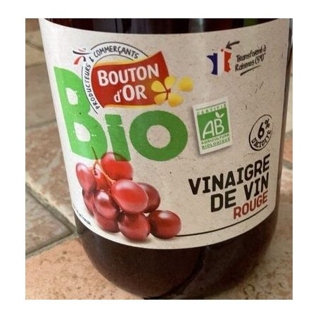 Bouton Dor Bo Vinaigr Vin Rge Bio 6% 75C