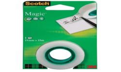 Scotch Ruban Adhésif Magic Tape Ft 19 Mm X 25 M Blister Avec 1 Rouleau