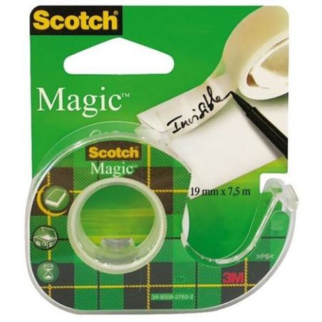 Scotch Ruban Adhésif Magic 7.5 M X 19 Mm Avec Dévidoir