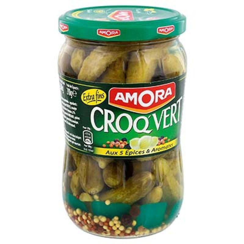 Amora Cornichon Extr Croquvert Bocal 210G