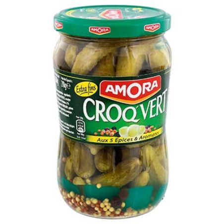 Amora Cornichon Extr Croquvert Bocal 210G